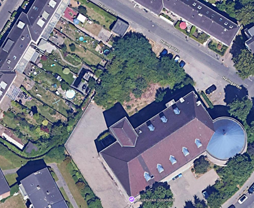 Luftbild Standort Heimgarten Düsseldorf-Eller